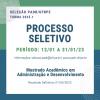 A Coordenação do Programa de Pós-Graduação em Administração e Desenvolvimento (PADR) torna público o Edital para ingresso para o curso de Mestrado em Administração e Desenvolvimento Rural em nível Acadêmico para o ano letivo de 2023, em conformidade com a Resolução do CEPE, nº. 211/2012.